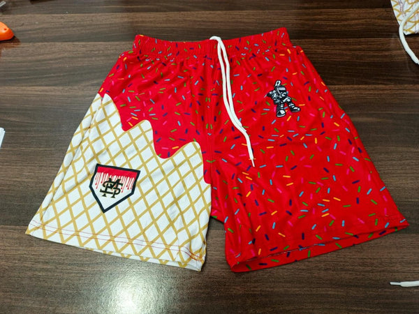 Ice cream Shorts Red